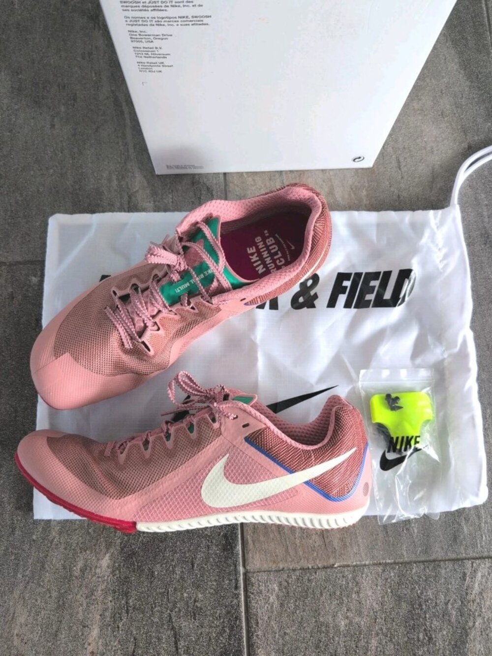 Nike Zoom Rival Multi Men's Track and Field Spikes Rose Gold Size 14 HQ2062-600